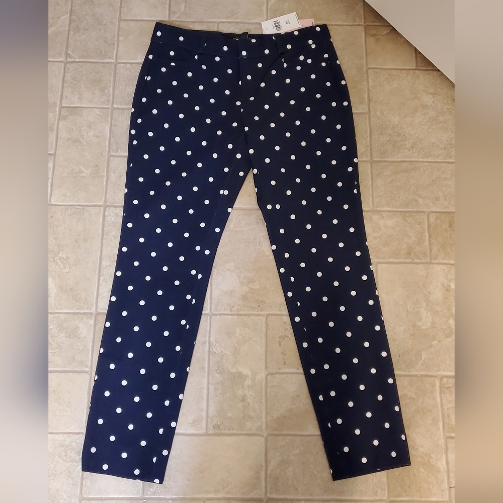 Banana Republic 0petite Polka Dot Sloan Pant